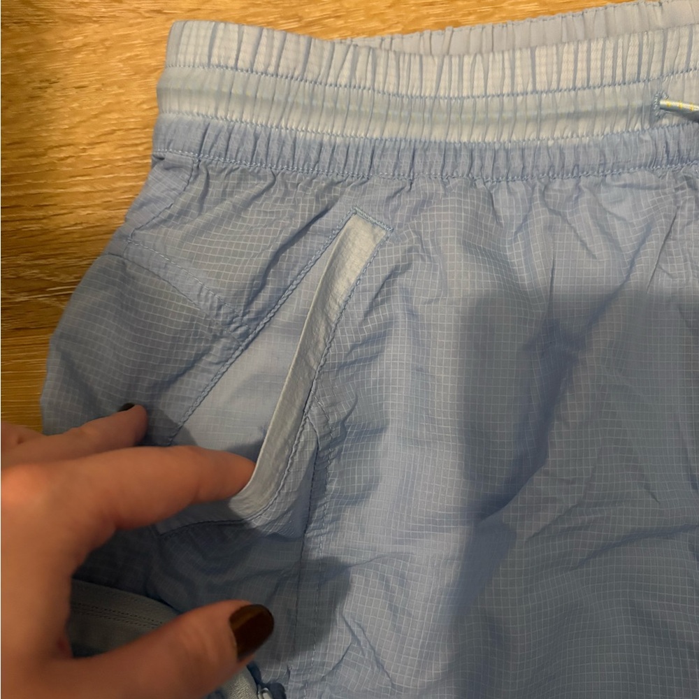 Outdoor Voices Windbreaker Cargo / Utility Shorts in Blue - Picture 8 of 11